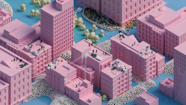 Steven Zhang and Nikos Tsokas Plastic-scape , 2020 Digital drawing 50 x 28 cm Edition of 30