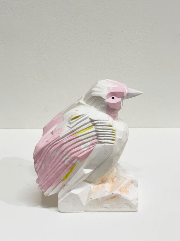 Gareth Fisher PRSA Darwin's Crossbill 4 Plaster 14 x 8 x 11 cm