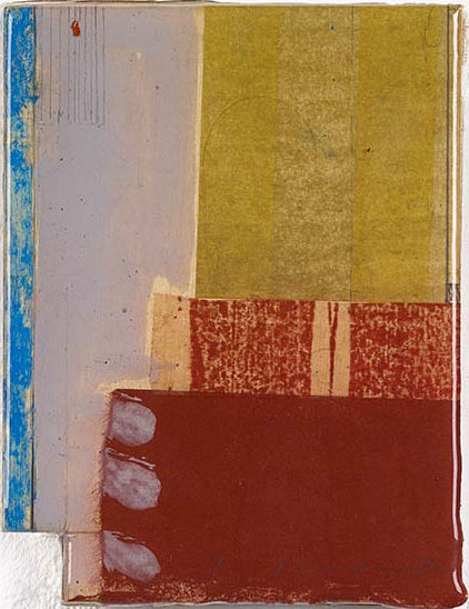 Paul Furneaux RSA Untitled: Grey Oxide, 2021 Mokuhanga and mixed media on panel with resin 15 x 11 cm