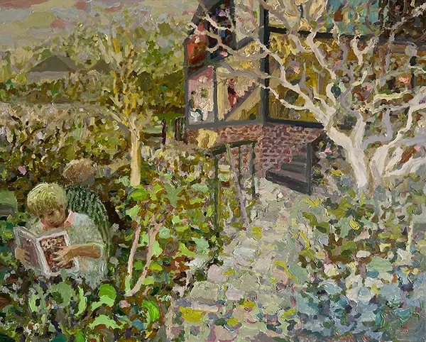 Robbie Bushe RSA, Comic Reader, 2022