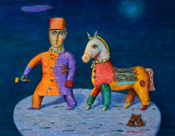 Neil Macpherson RSA Winter Acrylic on paper 37 x 30 cm