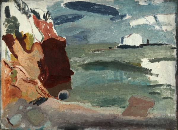 William Gillies RSA The Bass Rock from Seacliff, c. 1927-29 oil on canvas 92.2 x 69.5cm (support)