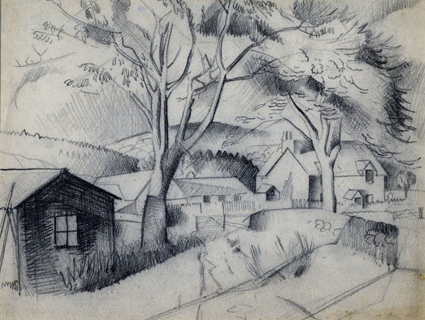 William Gillies RSA Balnagard, Ballinluig, c. 1926 pencil on paper 22.9 x 29.2cm