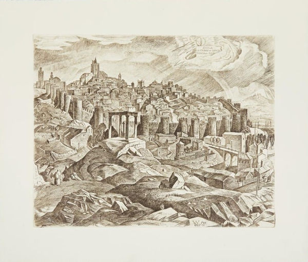 William Wilson RSA, printed by Leena Nammari RSA (Elect) Avila, 2019 [1933-35] Engraving 29.1 x 36.7 cm