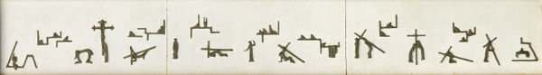 Benno Schotz RSA Stations of the Cross, c. 1960-65 Plasticine on hardboard 22.8 x 161 cm