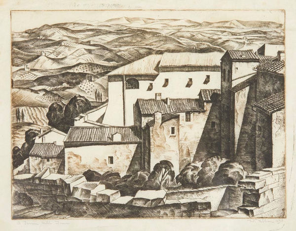 William Wilson RSA, A Tuscan Hill-Town, 1930