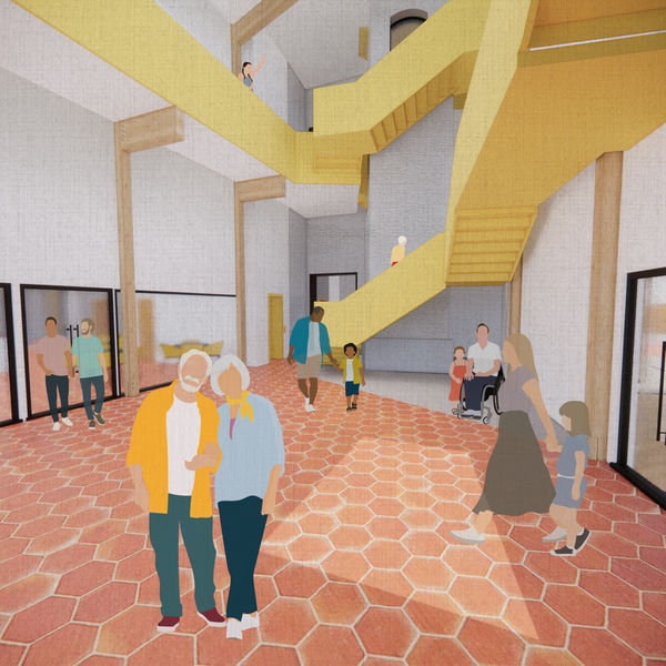 Emily Morgan, View of Atrium, 2024