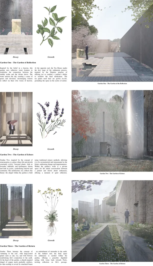 Emelie Christina Fraser O Parque Dos Mortos – The Garden Series, 2026 4 prints on foamboard 1 print 16 x 56 cm 3 prints 18 x 18 cm