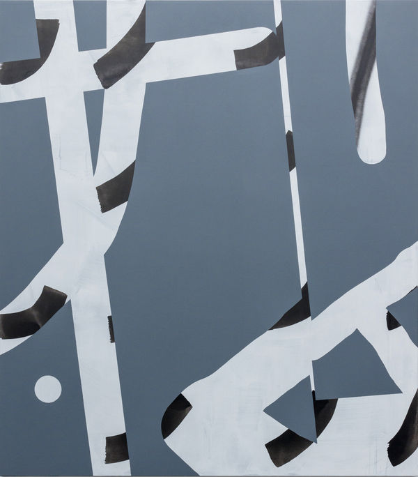 Marcus Murison The Deep Acrylic, emulsion and spray paint on canvas 170 x 150 cm