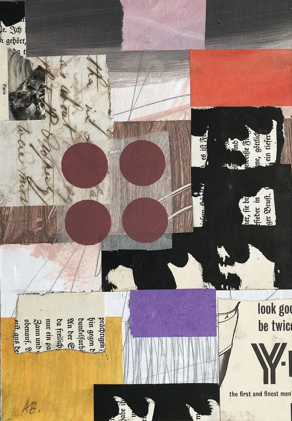 Alfons Bytautas RSA Look Good, 2020 Acrylic and collage on millboard 21 x 15 cm