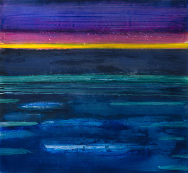 Barbara Rae RSA, Dusk Floes - Peel Sound, 2018