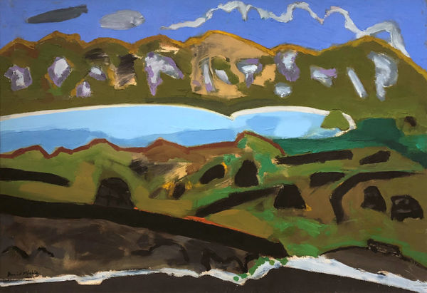 David Michie RSA Summer Day, Harris Oil on canvas 42 x 58 cm