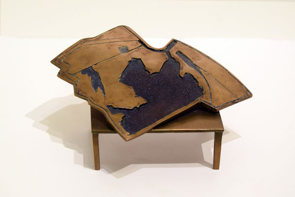 Frank Pottinger RSA Untitled (Table Sculpture) Bronze 10.5 x 24 x 19.5 cm