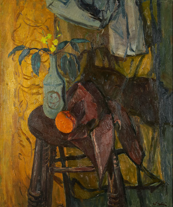 William Gillies RSA Still Life in Lamplight, 1949 Oil on canvas 110 x 95 cm