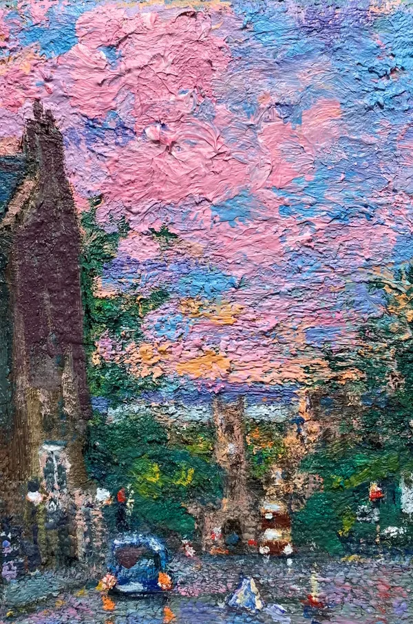 Henry Kondracki RSA, Pink Clouds (St Stephens Church), 2022