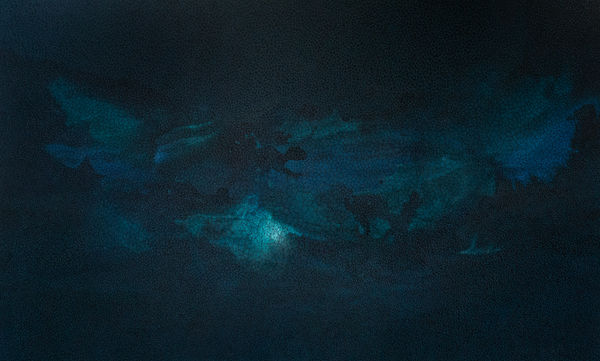 Samantha Clark Cloud, Moon, Wave, 2024 Acrylic on aluminium panel 110 x 180 x2 cm