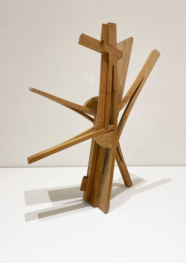 Keith Rand RSA Expanded Elm Seat (aka Slated Elm Seat), around 1988 Elm wood, cut steam-bent and wedged