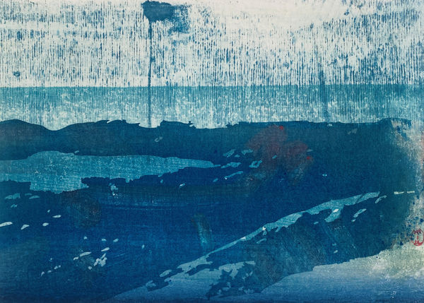 Paul Furneaux RSA Untitled Lewis Landscape 4 Unique Mokuhanga 40 x 30 cm