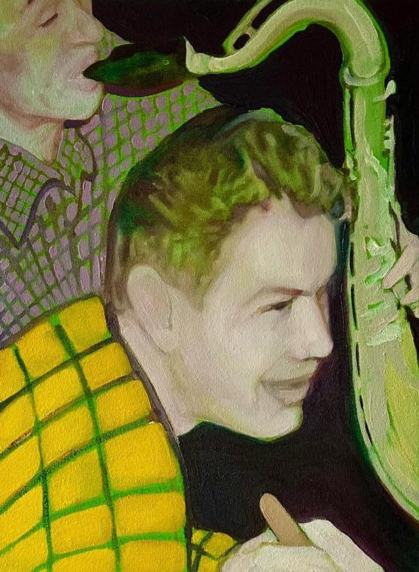 Alexandra Beteeva And this will help us wait, 2024 Oil on canvas 30 x 40