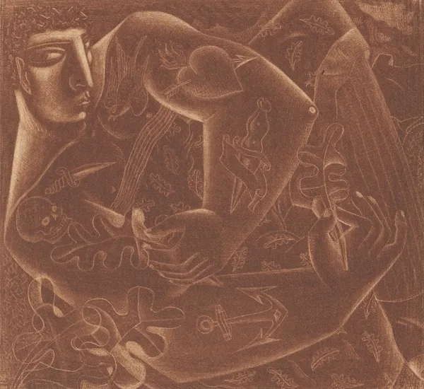 John Byrne RSA Oakland Chapter, 2005 Mezzotint 30 x 35 cm Edition of 30