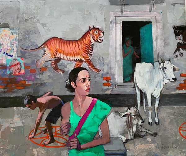 George Donald RSA, Painted Wall: Udaipur, 2024