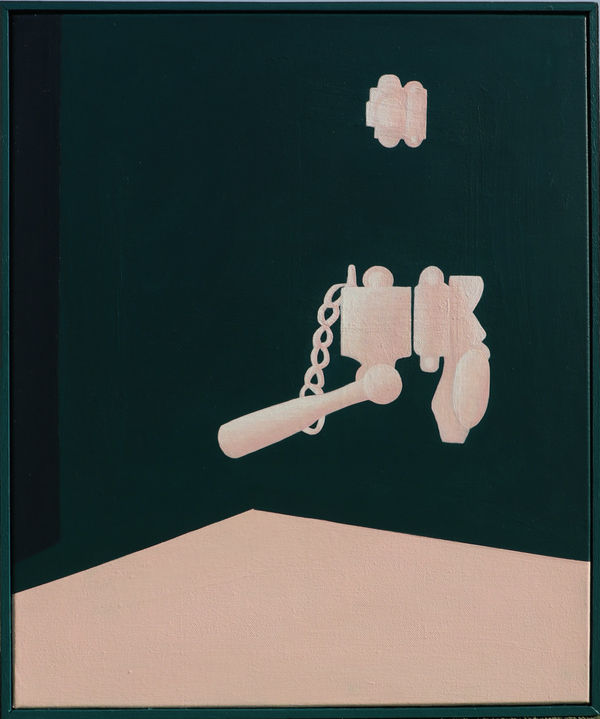 Jiyoung Kim Monet's Bedroom, 2021 - 2022 Acrylic on canvas and household paint on wood 39.5 x 47.5 x 14.5 cm