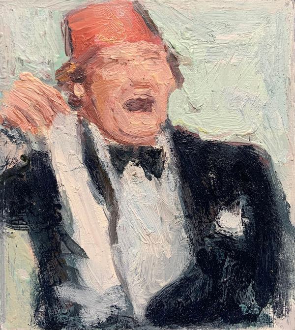 Henry Kondracki RSA Tommy Oil on board 17 x 13 cm