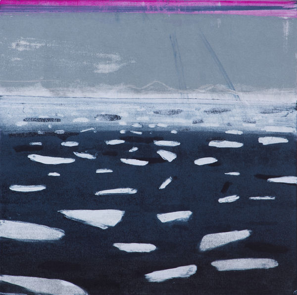 Barbara Rae RSA, Loose Ice - Peel Sound