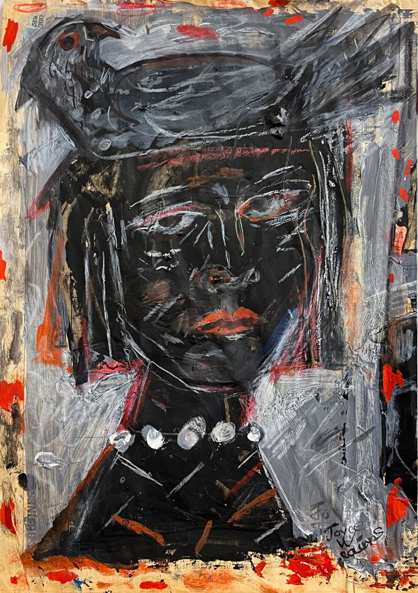 Joyce Cairns PPRSA In the Negative Mixed media Image: 27 x 19 cm Framed: 44 x 35 cm approx.