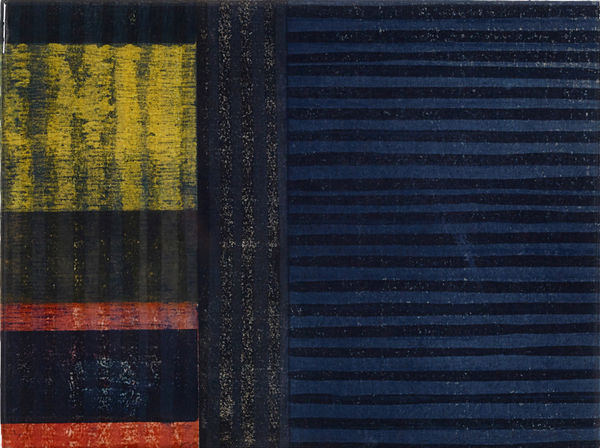 Paul Furneaux RSA Moon Window Mokuhanga on panel with resin 15 x 20 cm