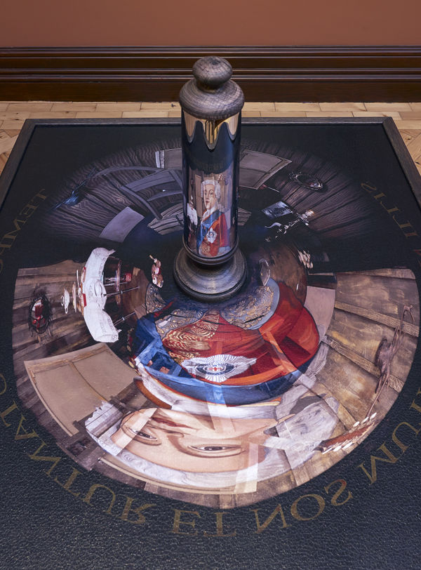 Calum Colvin RSA, Charles Edward Stuart Mirror Anamorphosis, 2014