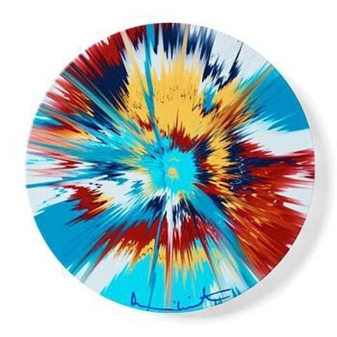 Damien Hirst, Beautiful, Really Alive, Highly Exciting, Intensely Moving, Utterly Ridiculous, Thrilling To Contemplate Vapor Painting, 2023