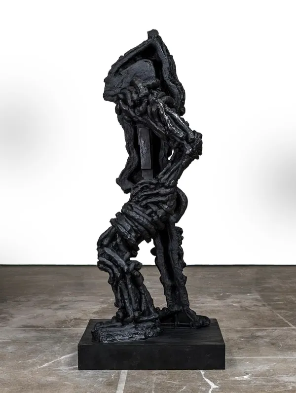 Thomas Houseago, Yet to be titled (peeking figure), 2012