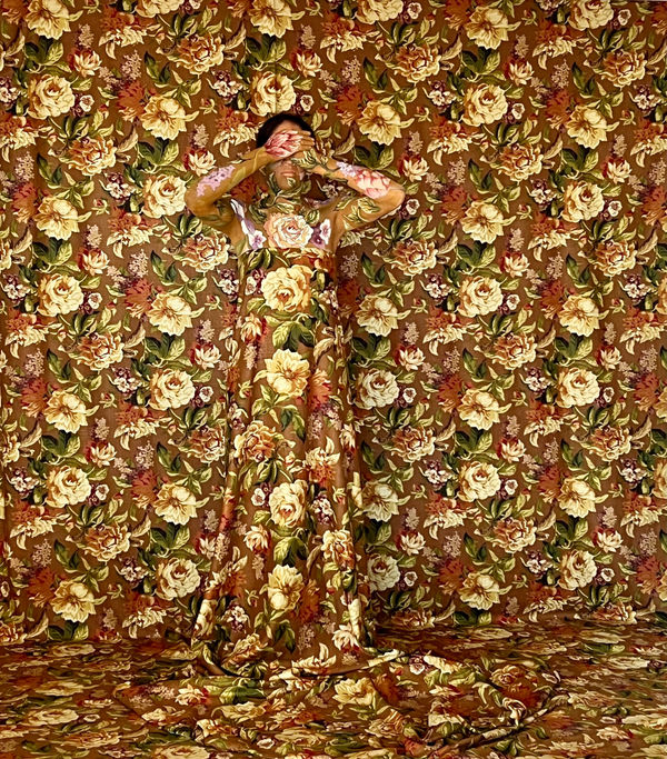 Cecilia Paredes Rose Garden, 2023 Photo performance inkjet print 55 x 38 in 139.7 x 96.5 cm Edition of 7 plus 3 artist's proofs