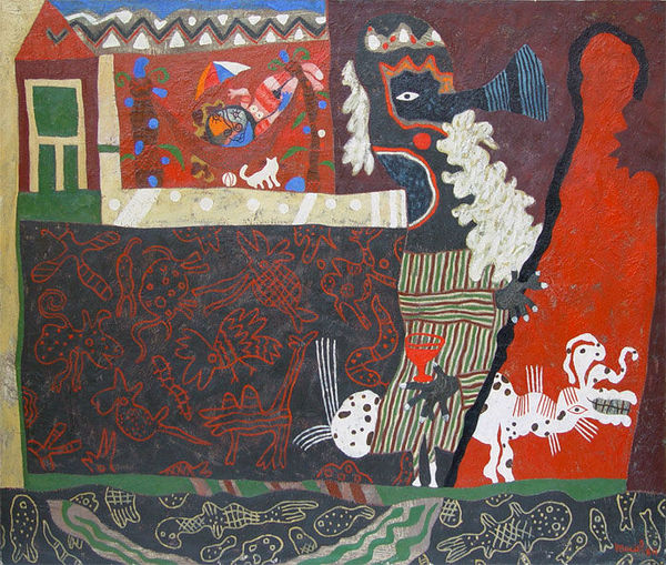 Leonel Maciel El Arca de Noé, 1984 Oil on canvas 51.3 x 43.3" 130.2 x 109.9 cm
