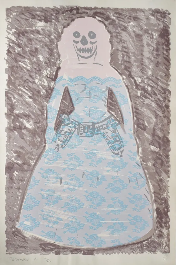 Frank Romero, La Pistolera, 1998