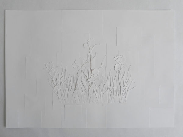 MariFer Barrero Escaping From Maya IX, 2011 Opalina paper, acid free glue 16.8 x 23.6" 42.4 x 59.9 cm