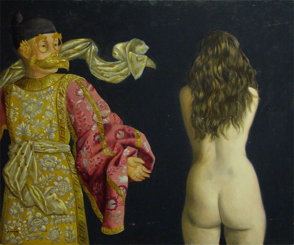 Benjamín Domínguez Anunciación, 2007 Oil on Masonite 19.8 x 23.5" 50.2 x 59.7 cm