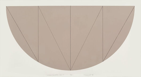 Robert Mangold, 1/2 Brown Curved Area Series V, 1968