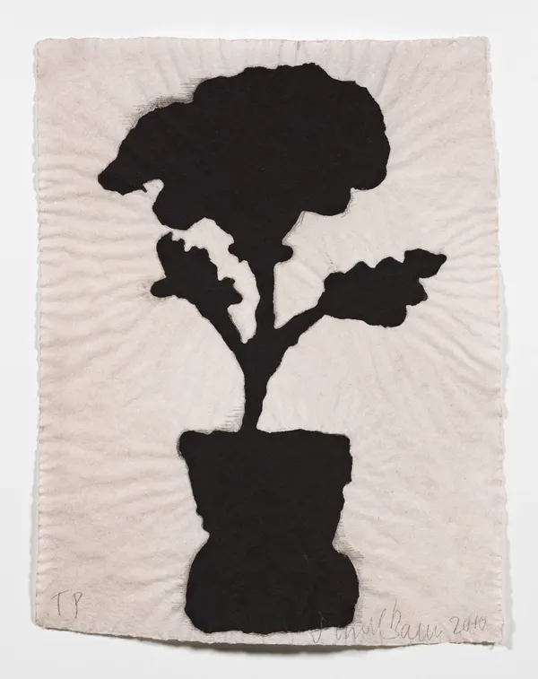 Donald Baechler, Purply-brown Flower, 2010