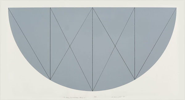Robert Mangold, 1/2 Gray Curved Area Series X, 1968