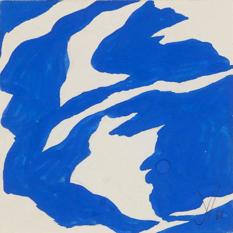 Jack Youngerman, Blue White, 1961