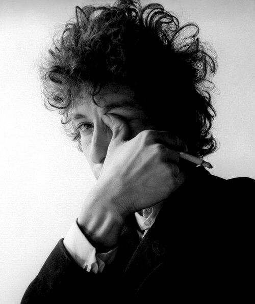 Jerry Schatzberg, Bob Dylan, Thumb in Eye, NY, 1965