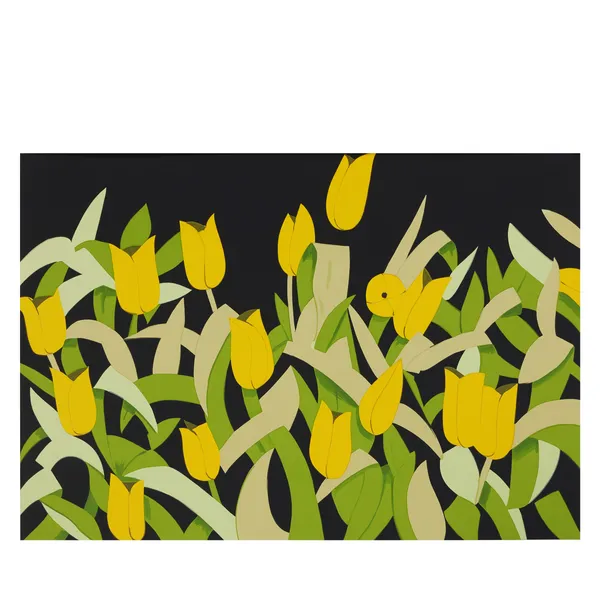 Alex Katz, Yellow Tulips, 2014