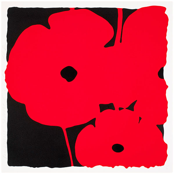 Donald Sultan, Poppies, June 7, 2011 (Red), 2011