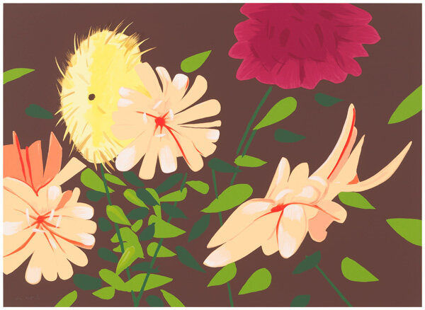 Alex Katz, Late Summer Flowers, 2013