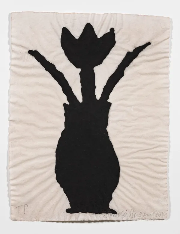 Donald Baechler, Purply-brown Flower, 2010