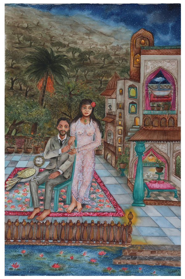 Pradnya Khandgonkar Moments Water colour on paper 23 x 15 inches (58 x 38 cms)