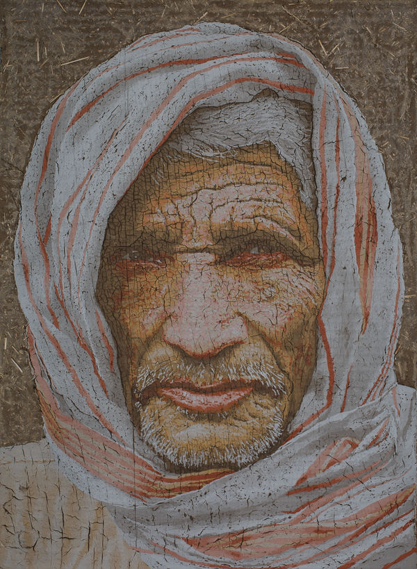 Nilesh Kumavat Rupji Mud and wheat husk 48 x 36 inches (122 x 91 cms)