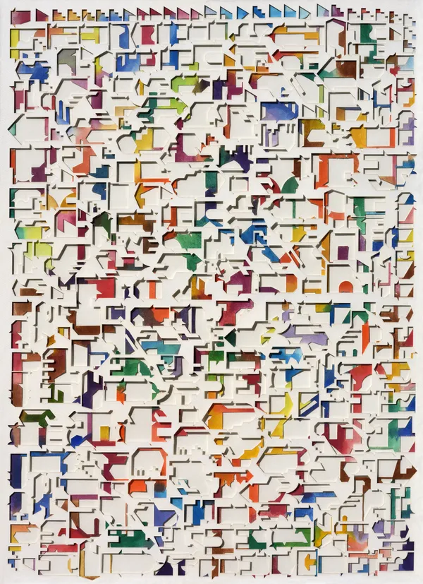 Kamal Pandyaa Cluster of dreams 2 Acrylic and watercolour on paper 29 x 21 inches (74 x 53 cms)